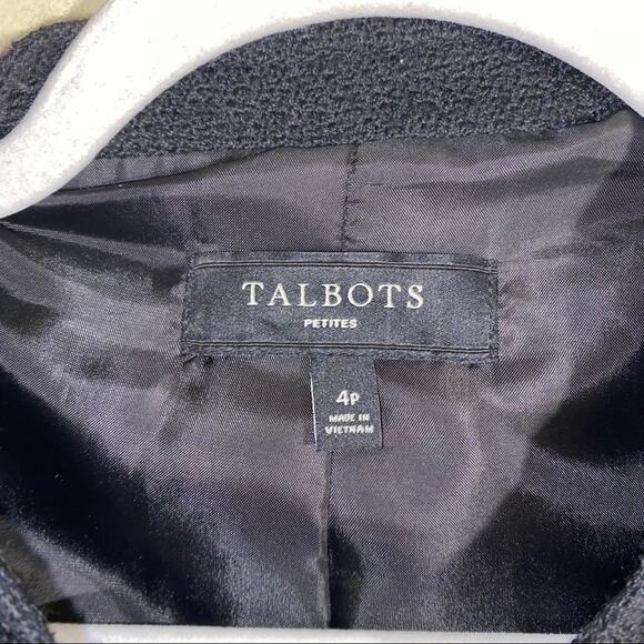 TALBOTS wool blend 3 button jacket size 4p - Picture 5 of 6